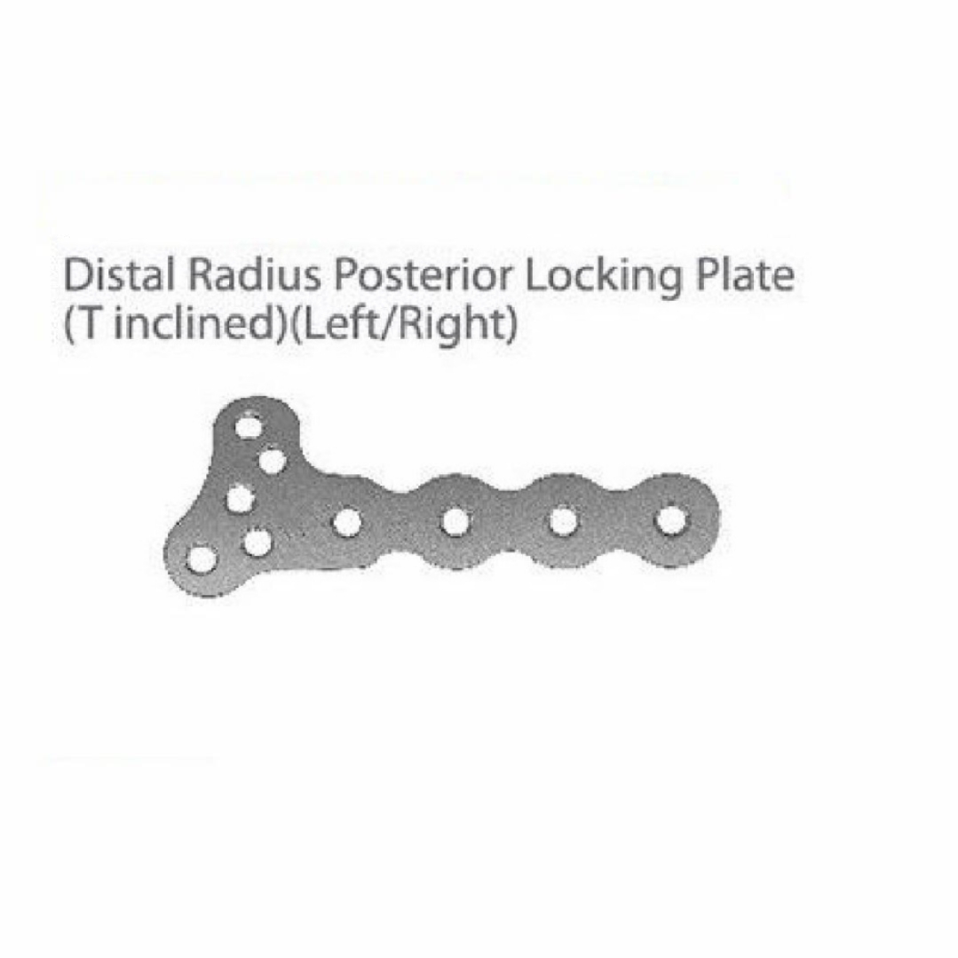 Distal Radius Posterior Locking Plate (T inclined) (Left/Right)